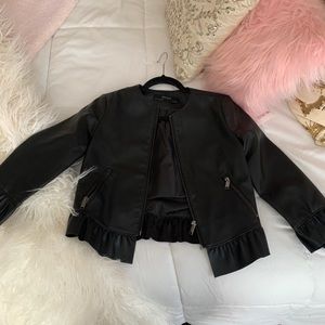 Zara faux leather jacket